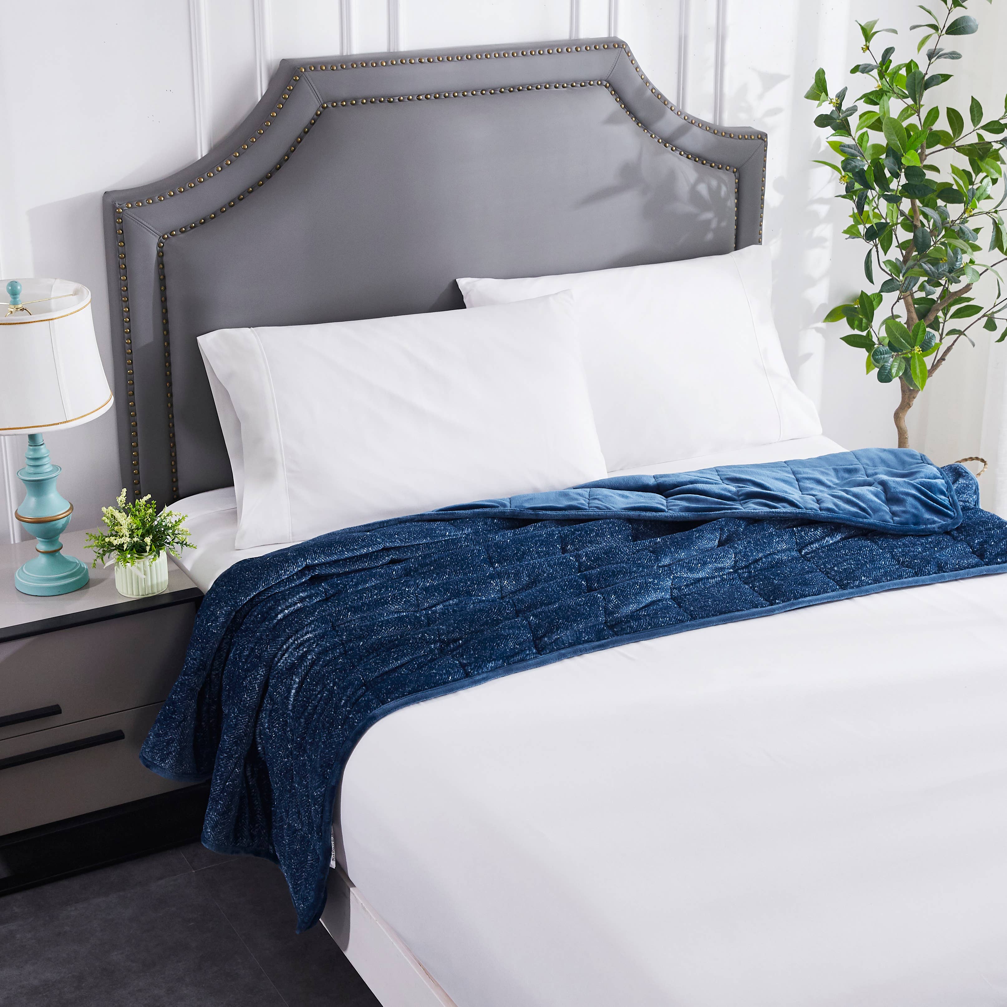 Sutton Home Fashions LLC – Manta para sofá por atacado – Cobertor Ponderado de Veludo a Veludo Dreamnest9