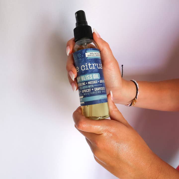Rinse Bath Body Inc - Wholesale Bath/Body Oil - Body Bliss Oil - Blue Citrus