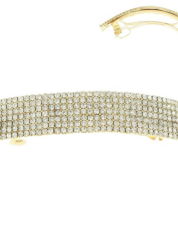 Barrette à cheveux ornée de strass pour la vente par CC Wholesale Clothing
