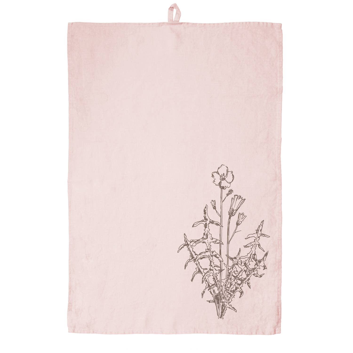 Frohstoff Meike Marie Buchholz - Wholesale Tea Towel - Tea towel linen pink arugula2
