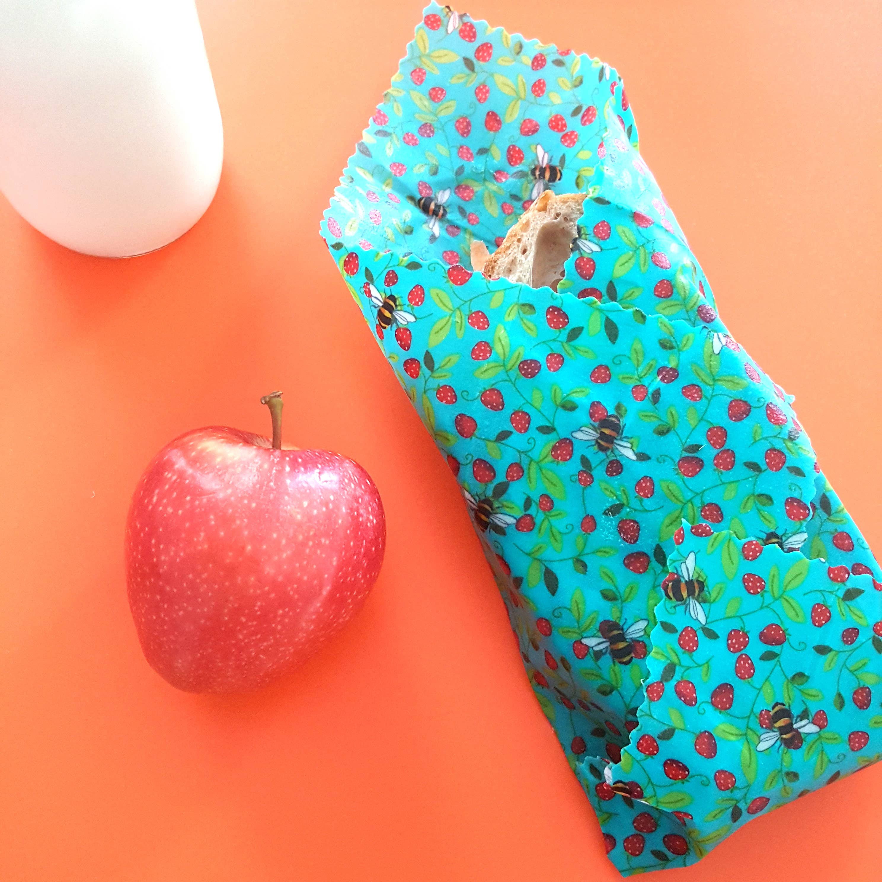 Honey Bee Good – wholesale Food storage wrap/bag – HANDMADE Single Large (12x12in) Beeswax Wraps|Mixed Pattern8