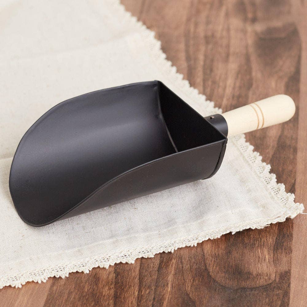 Factory Direct Craft – wholesale Bucket/pail – 7-1/4" L Reproduction Black Metal Grain Scoop0