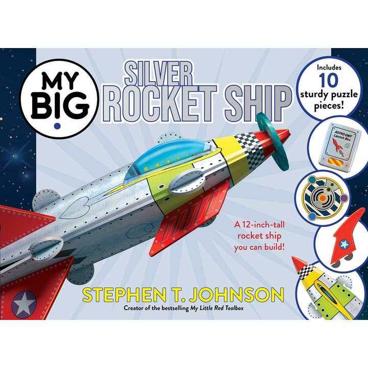 My Big Silver Rocket Ship by Stephen T. Johnson for wholesale by Simon & Schuster