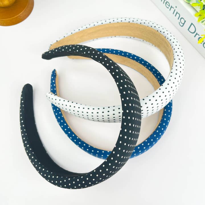 Retro Polka Dot Headband for wholesale by SoapElenGlen