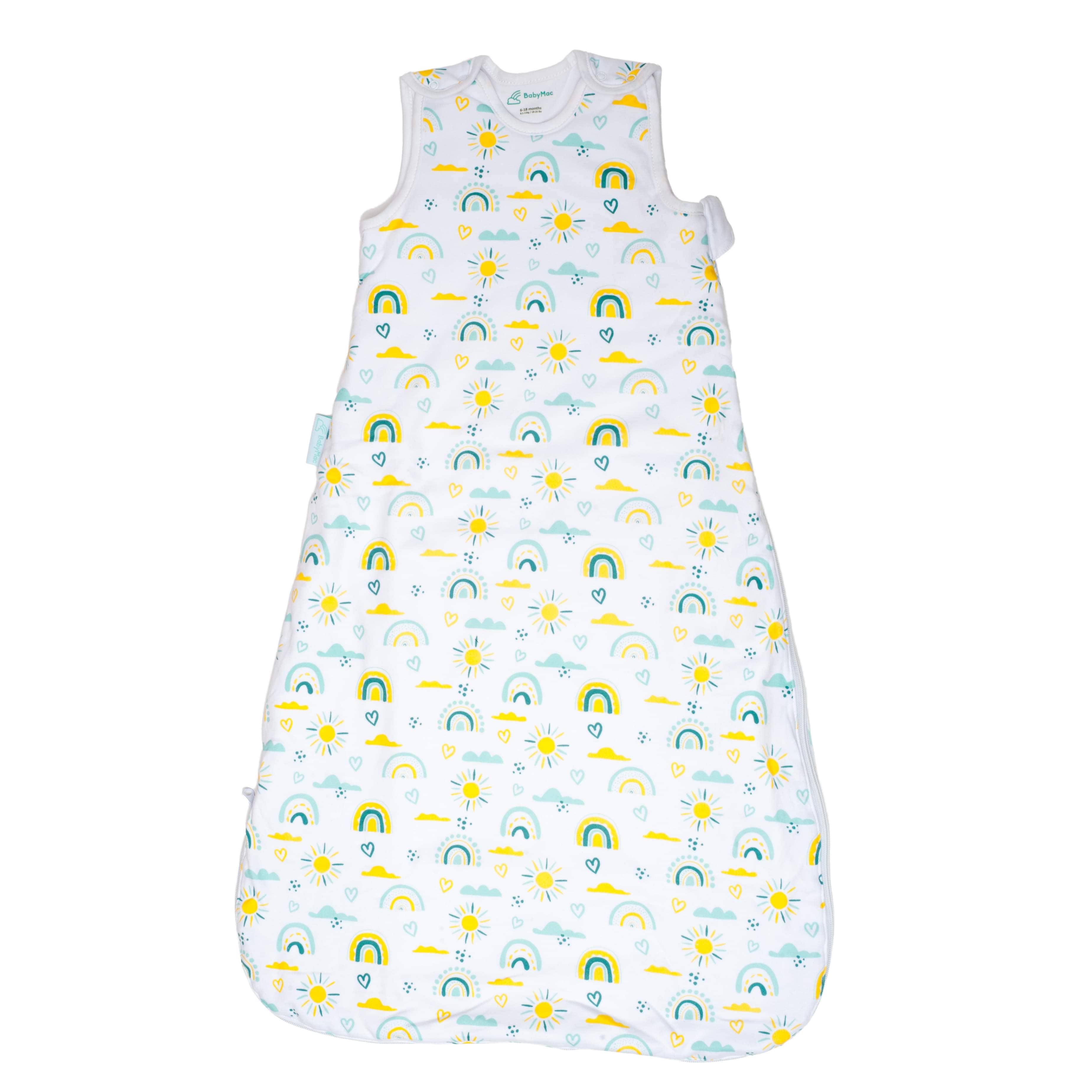 Regnbue Design BabyMac økologisk sovepose i bomuld med regnbuedesign for engroshandel på Faire3