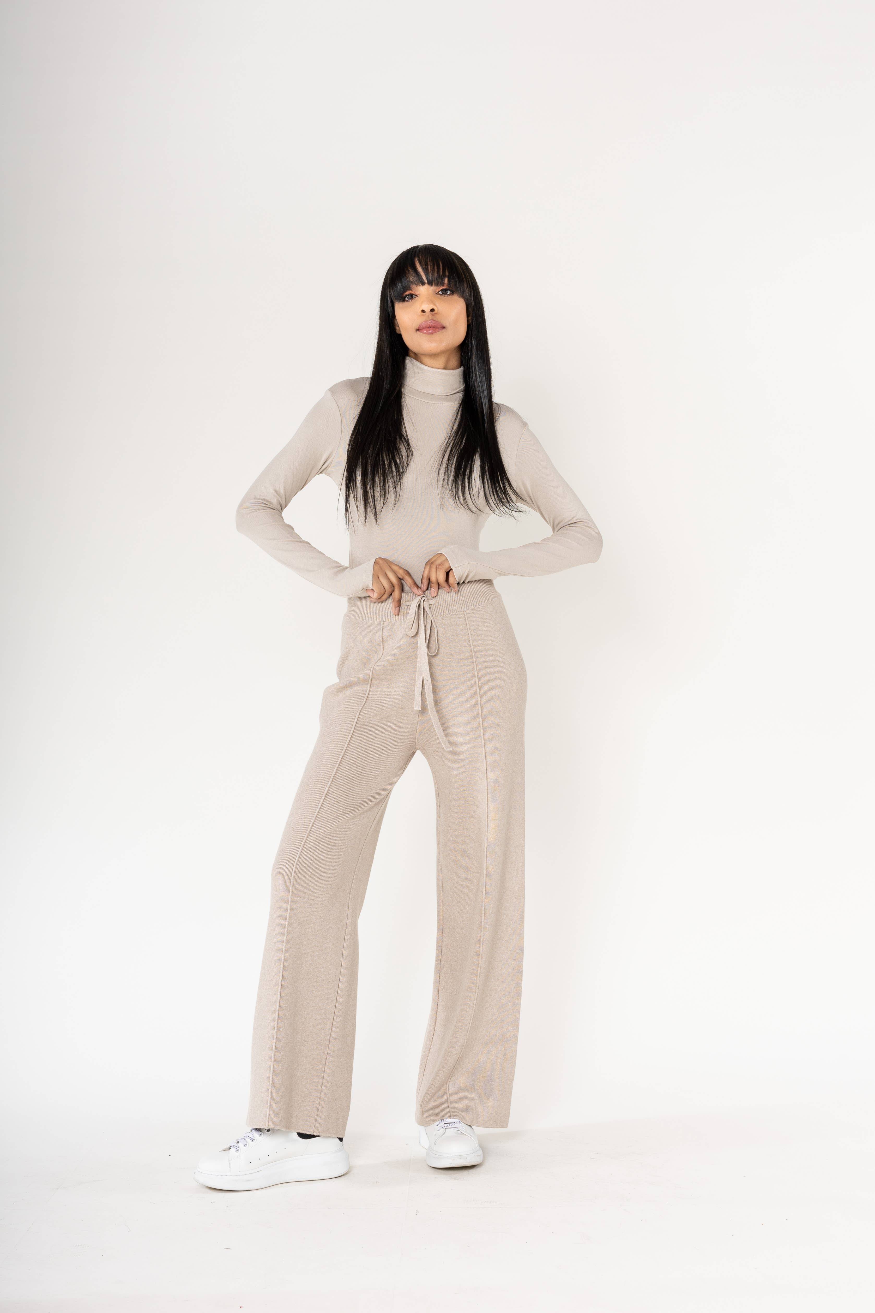 Nina Carter – Engroshandel Bukser - Dame – F025 Flared Cocooning Comfort-strikbukser12