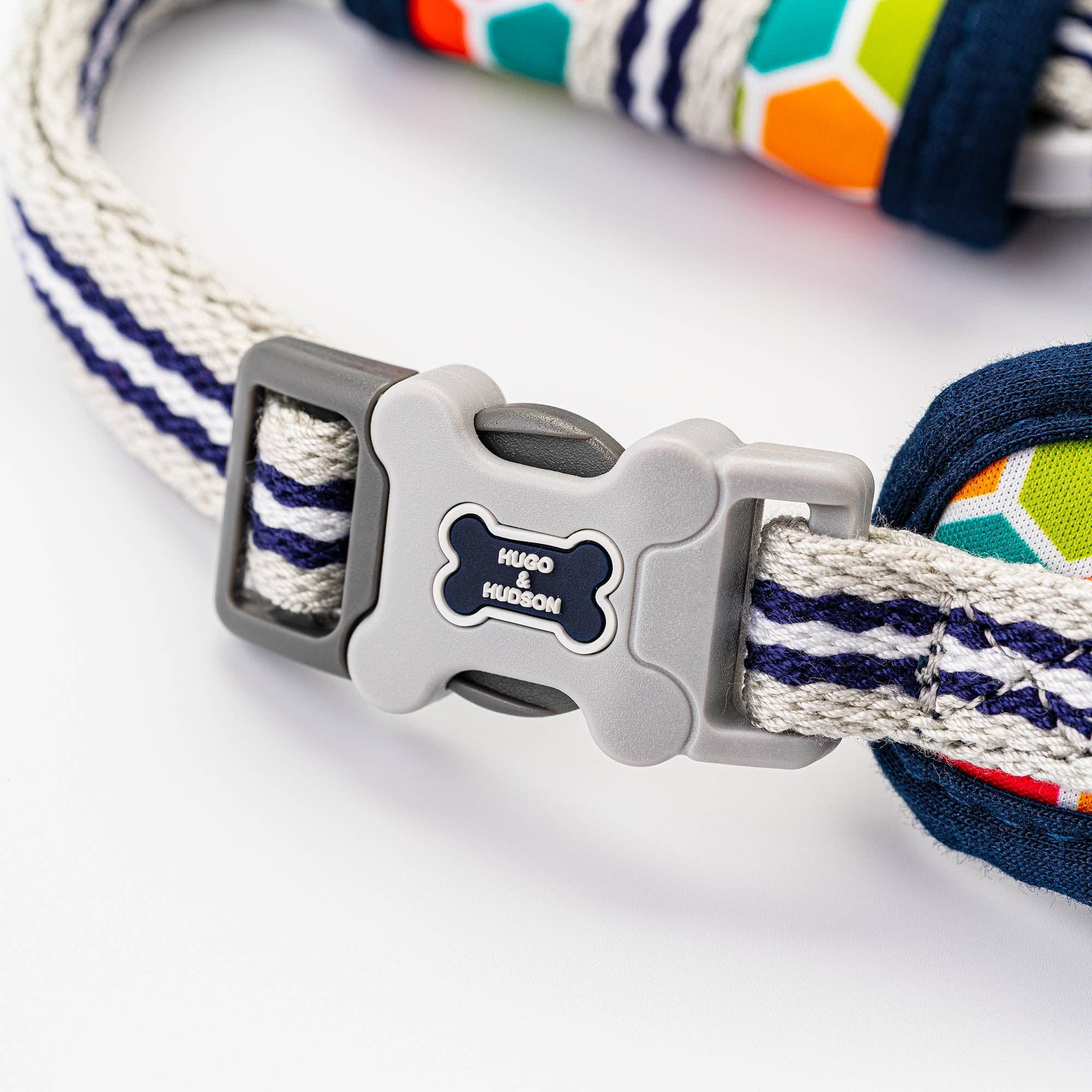 Hugo & Hudson - Wholesale Pet Harness - Dog - Fabric Dog Harness - Geometric Multi-colour2