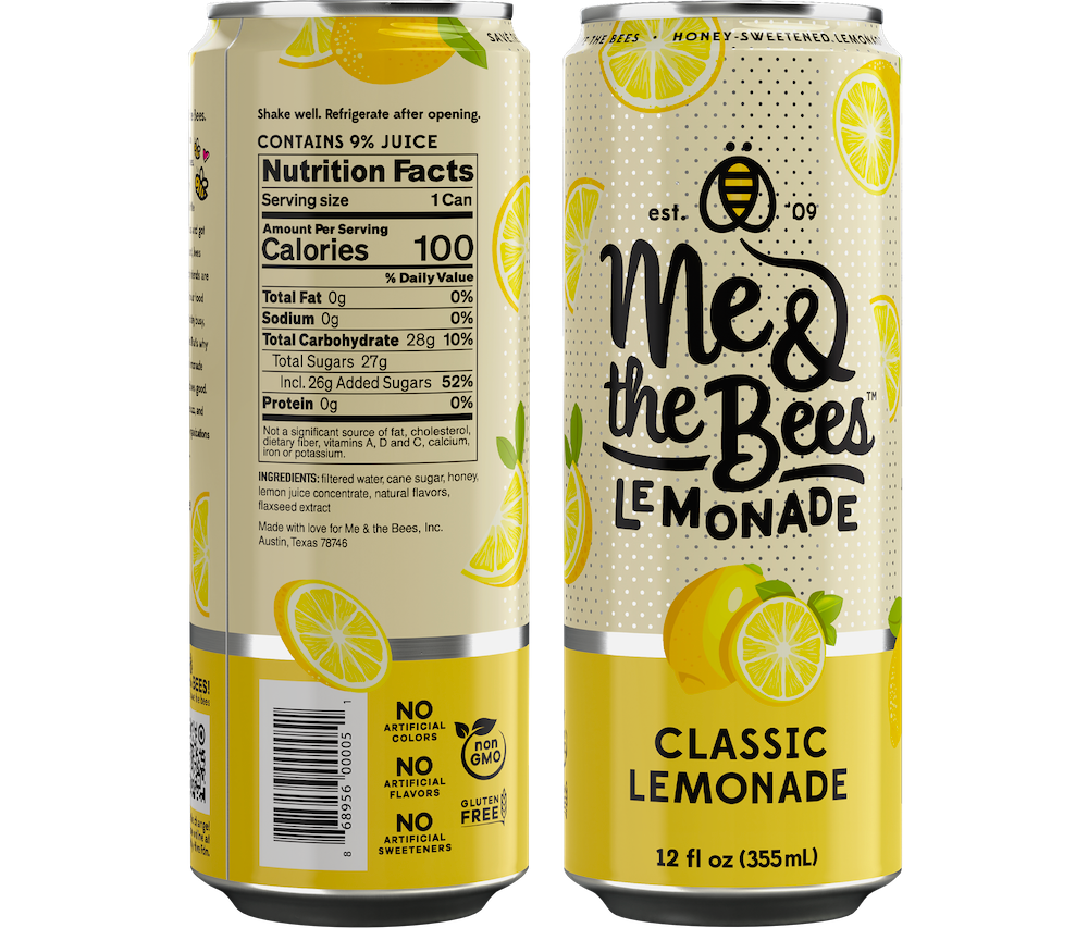 Me & the Bees Lemonade - Wholesale Fruit Juice - Classic Lemonade (12 count case)2
