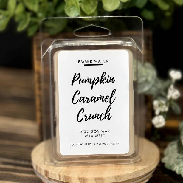 Pumpkin Caramel Crunch Wax Melt for wholesale by Ember Water