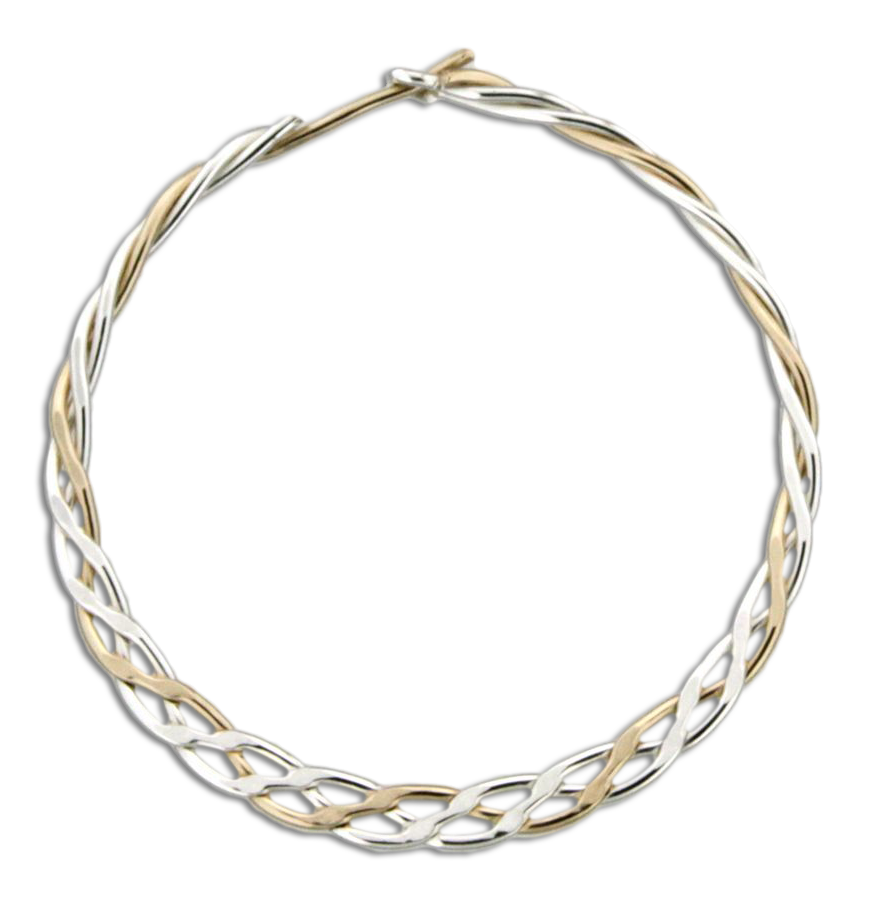 Mark Steel Jewelry - Wholesale Hoop Earrings - Braided 40mm Hoop Earring1