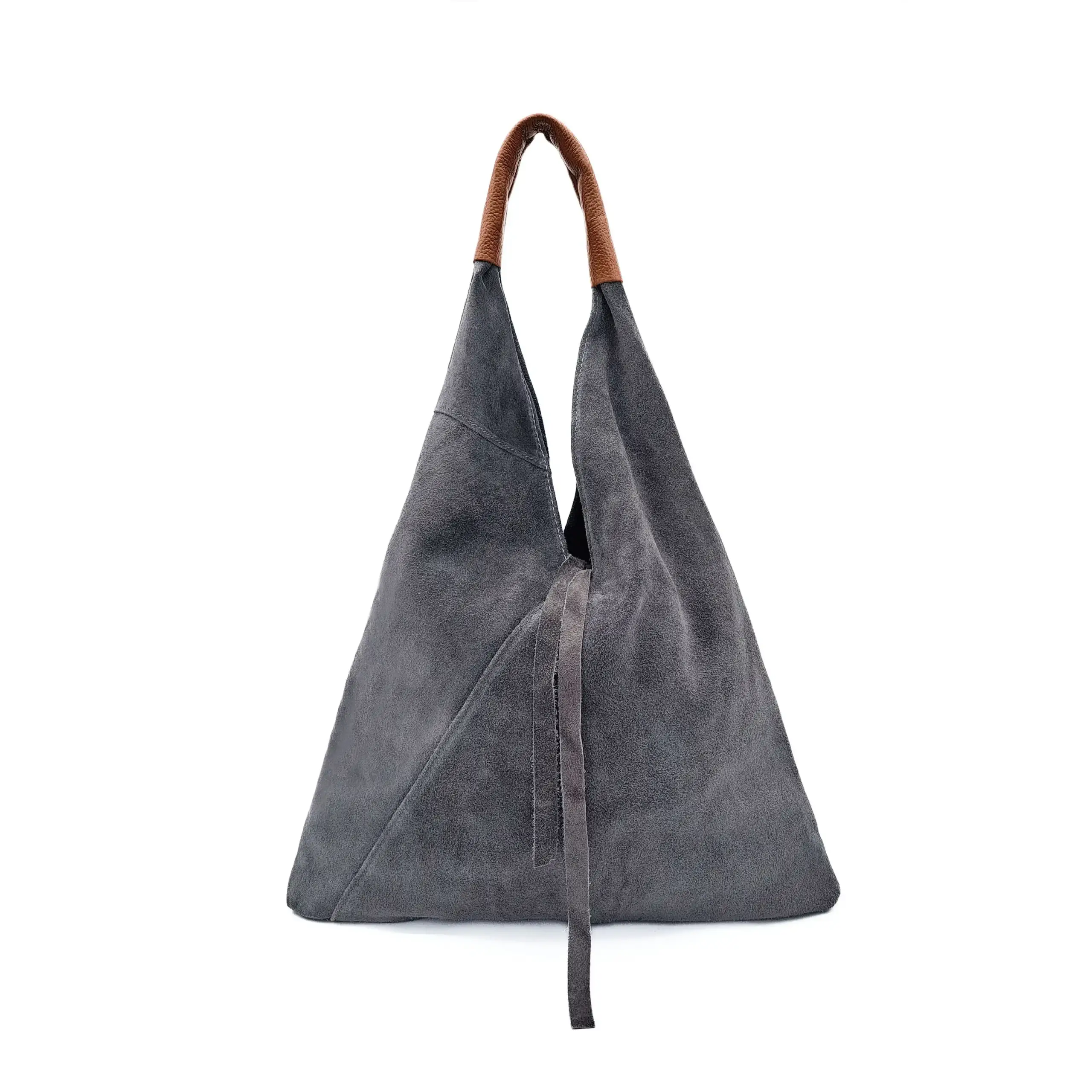 Ellas Trading - Wholesale Shoulder Bag - Women's - Drawstring Slouchy Italian Suede Tote Bag with Purse7