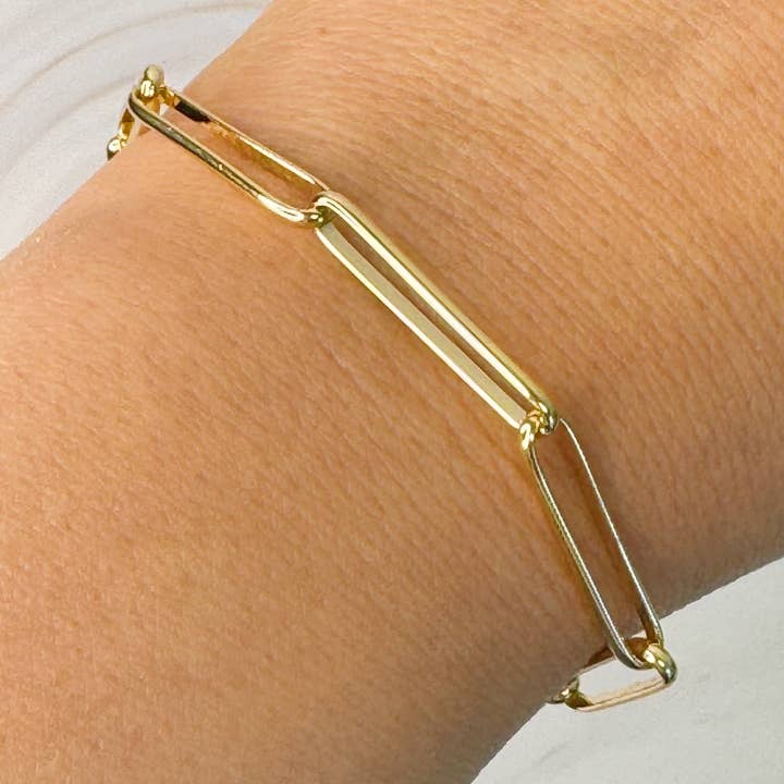Perfect Clip Link Chain Bracelet for wholesale by Ellison+Young