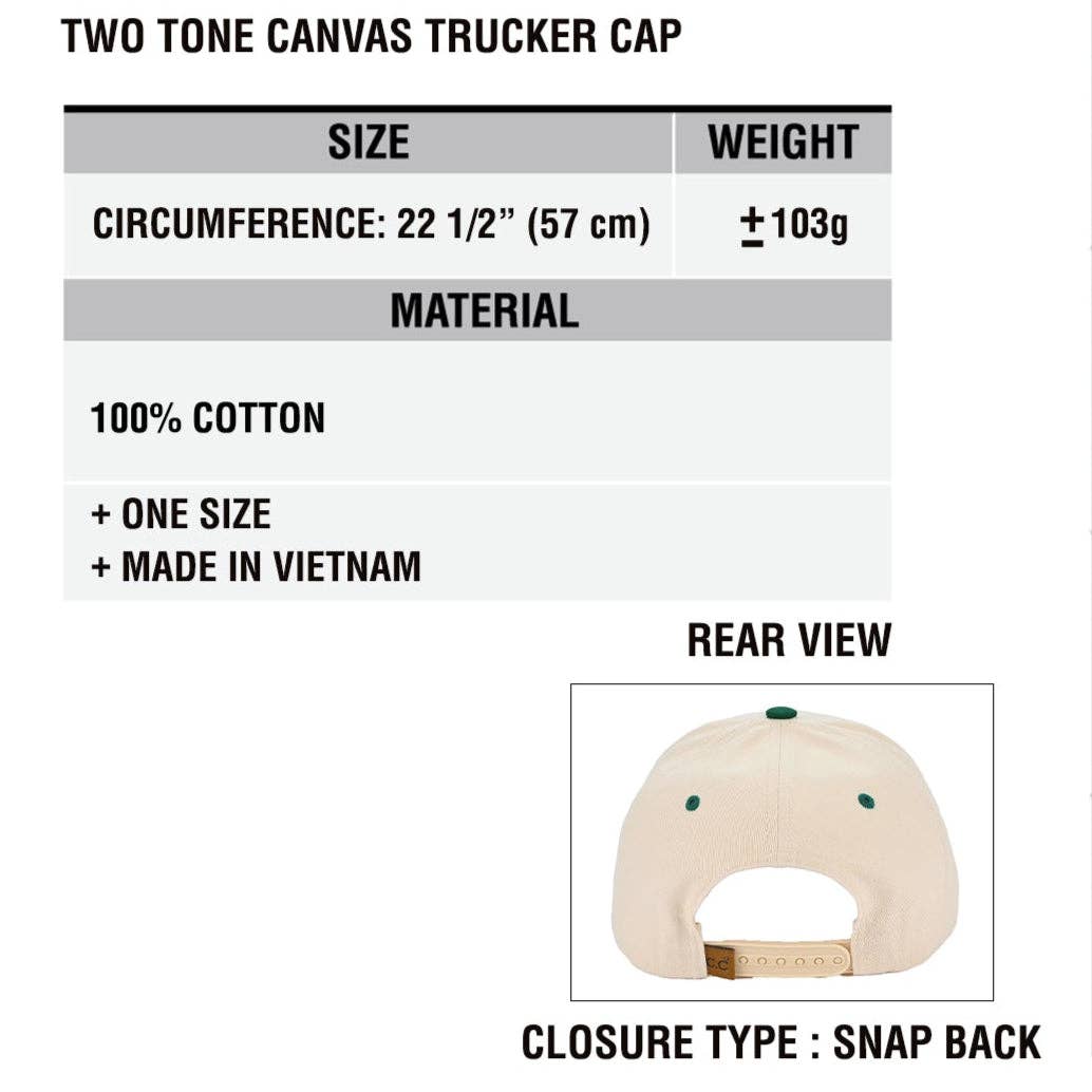 Truly Contagious - Wholesale Trucker Hat - Unisex - C.C Brand Two Tone Canvas Trucker Cap – Wholesale TCM000219