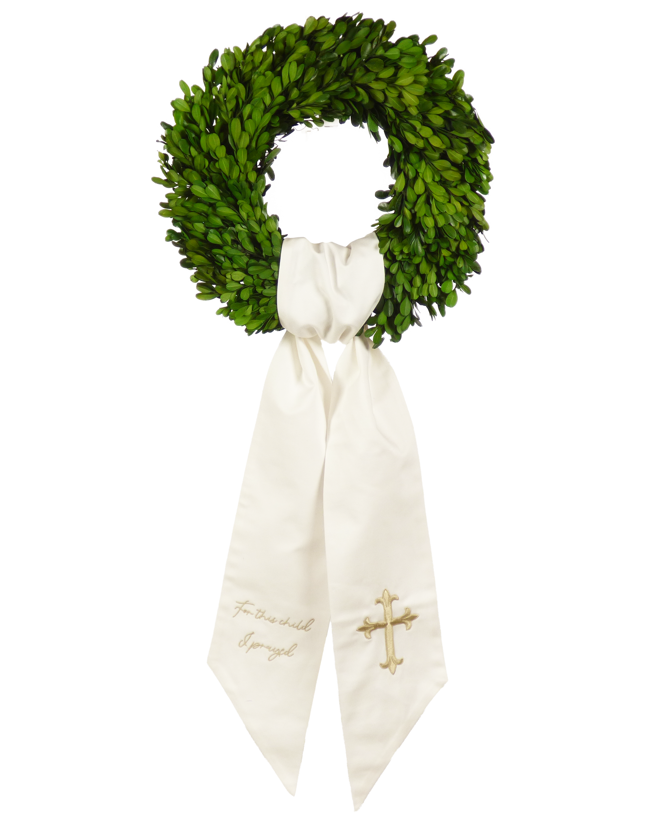 The Yellow Lamb – wholesale Wreath – Wreath Sash: For This Child I Prayed0
