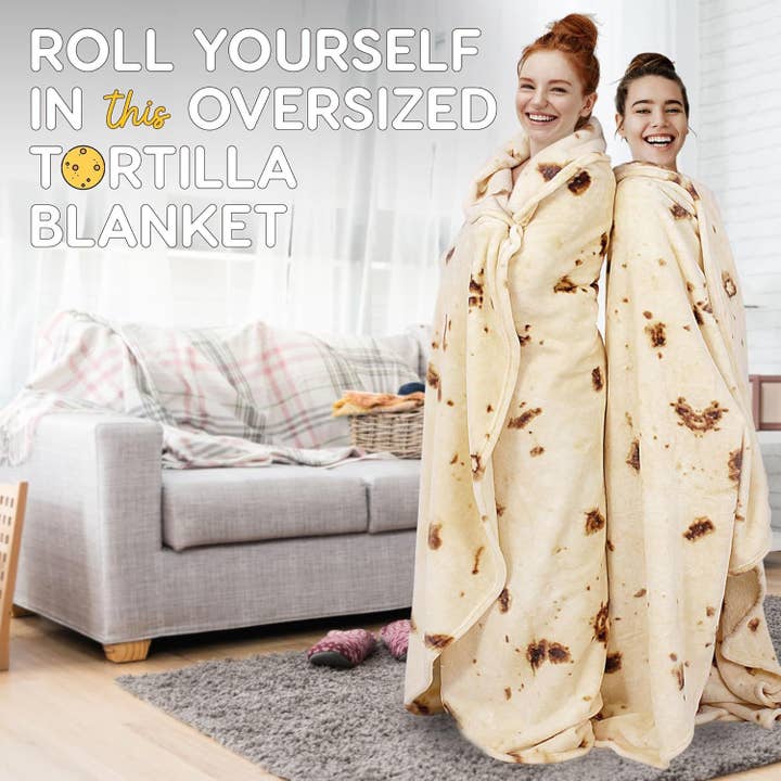 Zulay Kitchen - Wholesale Throw Blanket - Tortilla Blanket With Tinfoil/Drawstring Bag Packaging