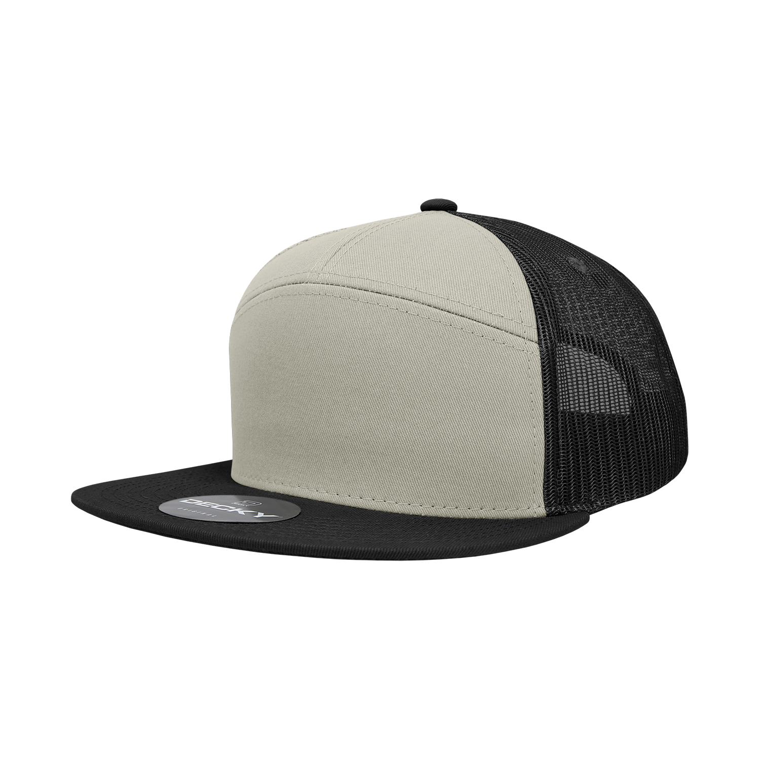 The Park Wholesale - Wholesale Trucker Hat - Unisex - Decky 1133 Blank 7 Panel Trucker Flat Bill Snapback Hat31