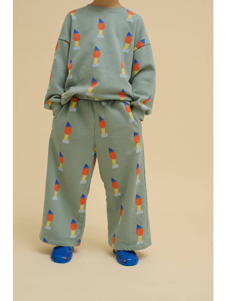 Green PLAYFUL WIDE PANTS for wholesale on Faire3