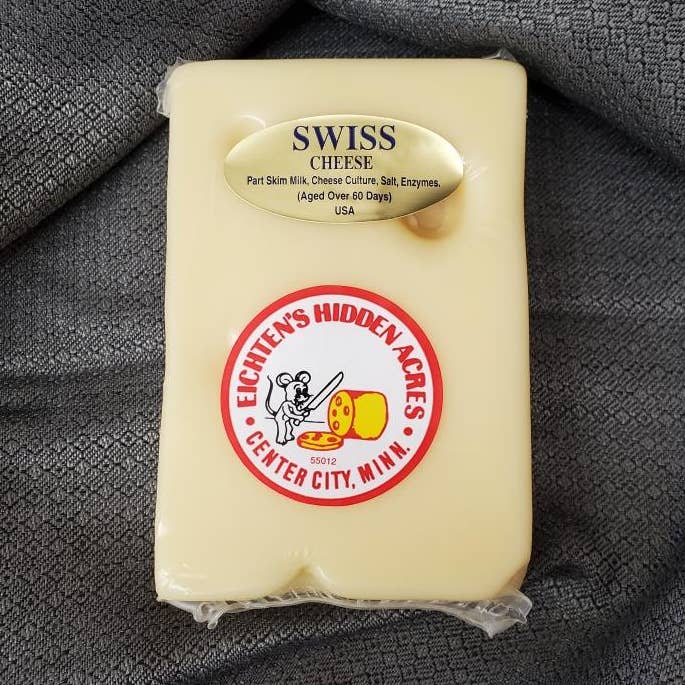 Aged Swiss Cheese 8 oz. for wholesale by Eichtens Cheese