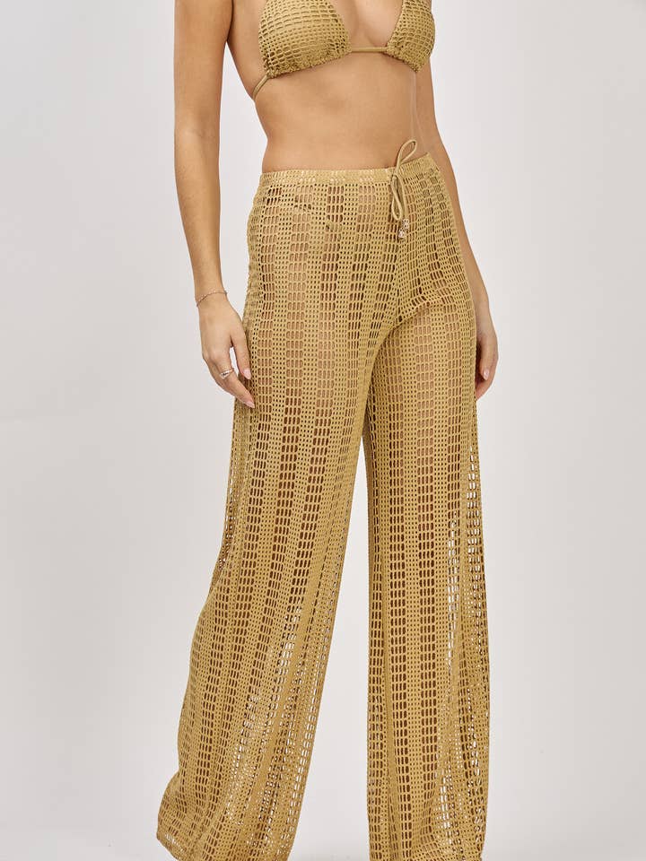 Pantalon de plage ajouré for wholesale by HIBIKINI