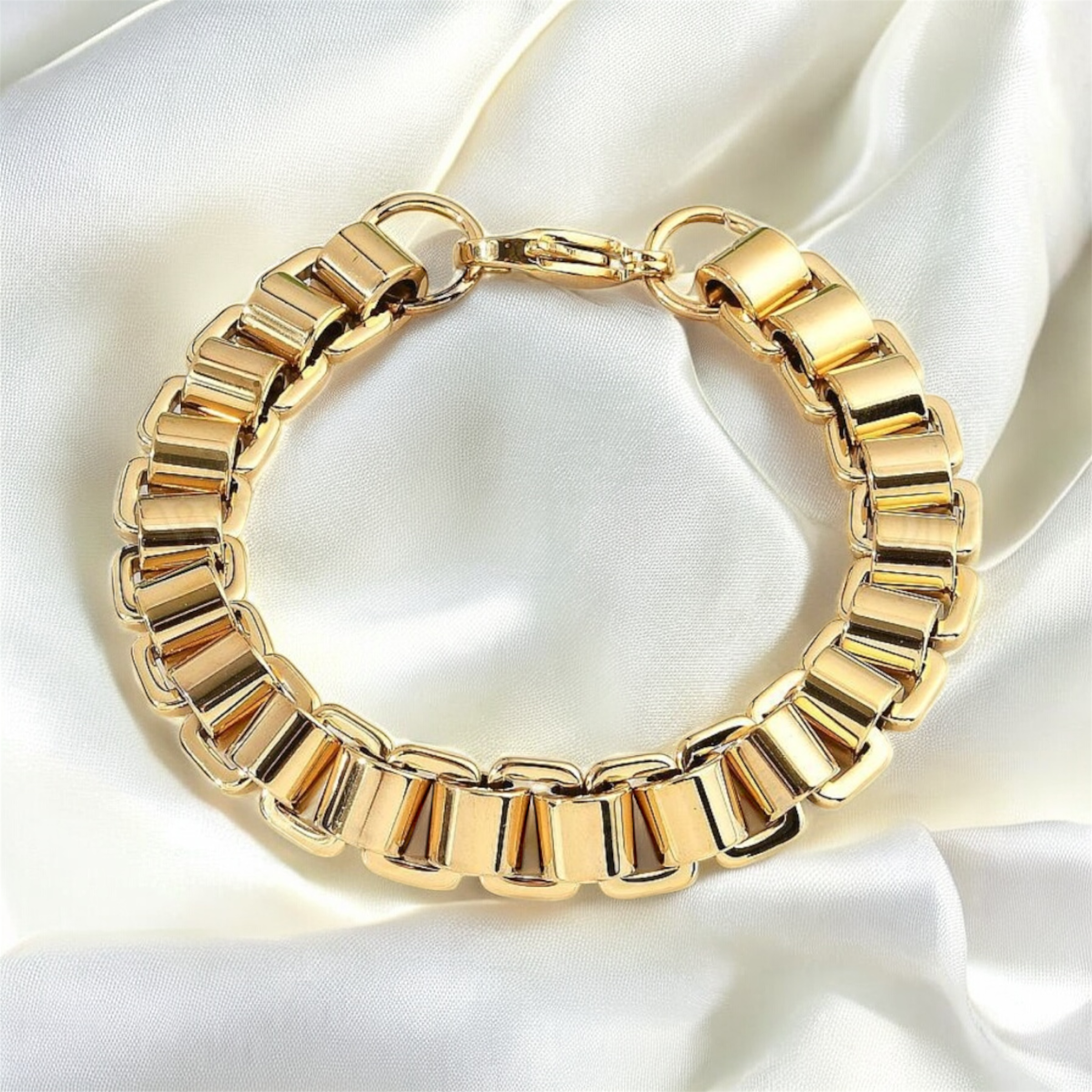 DUESTELLE ITALIA - Wholesale Link & Chain Bracelet - Gildor – 18K gold-plated chain bracelet in stainless steel0