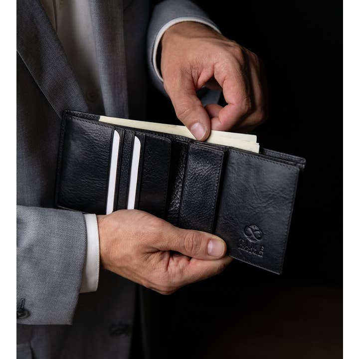 Time Resistance - Wholesale Wallet - Men's - Leather Bifold Wallet - Daniel3