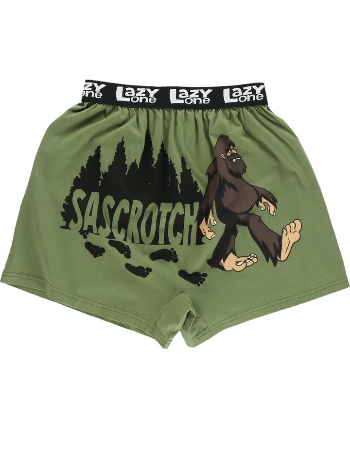 Sascrotch Green Boxer for wholesale by Lazy One