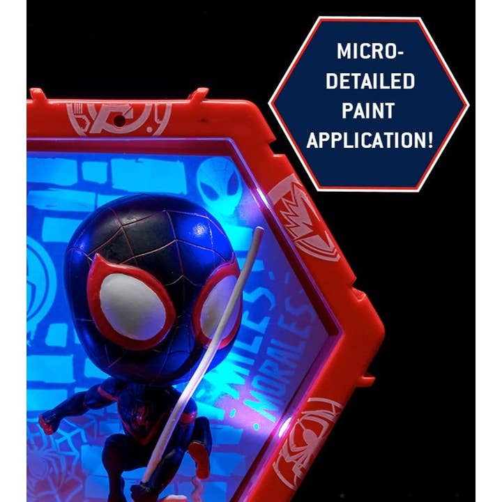 Curiosity Distribution - Wholesale Figurine Toy - Kids - Marvel Spider-Man: Miles Morales - Light Up Figurines- Christmas Stocking Filler2