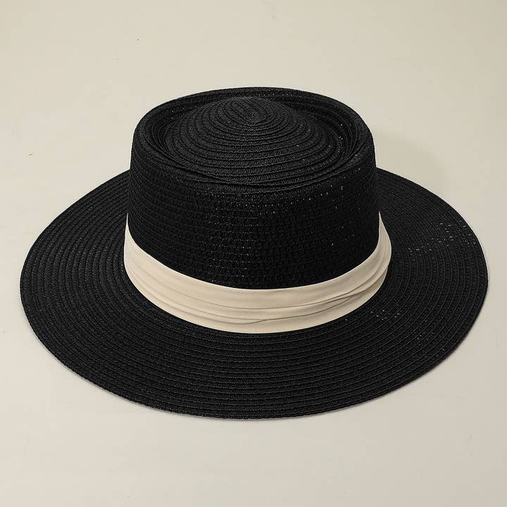Chapeau Panama en ruban tissé pour la vente par Sensibling Corp.