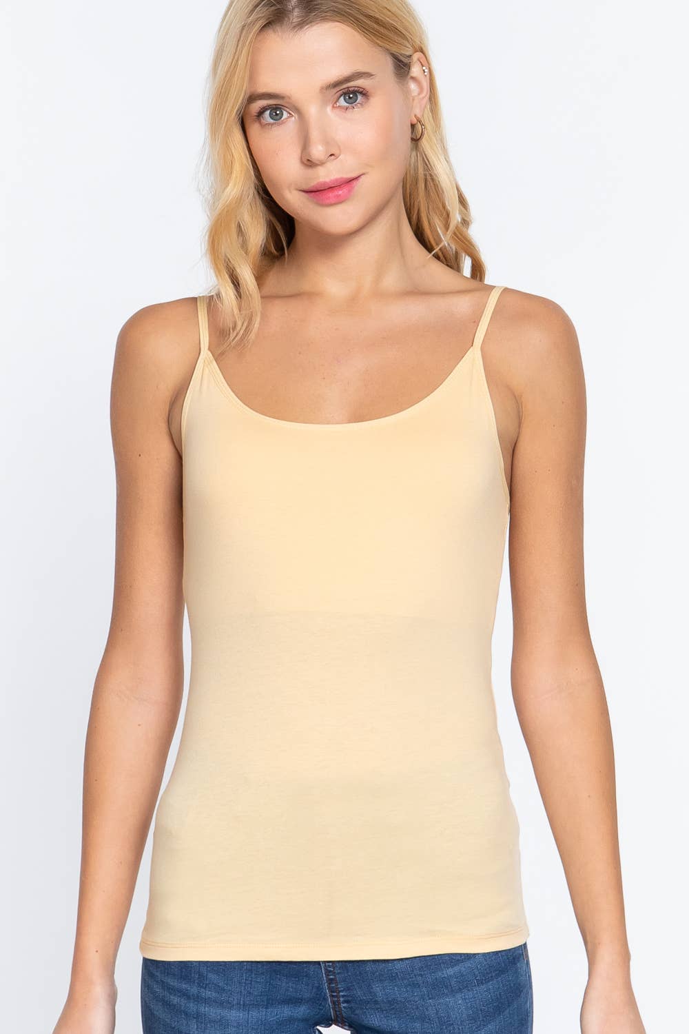 42POPS - Wholesale Camisole - Women's - ",.._ Basic cami slim fit w/ shelf bra34
