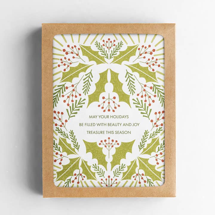 Quiet Lines Design - Wholesale Season's Greetings Card - Treasure This Season Boxed Set of Greeting Cards0