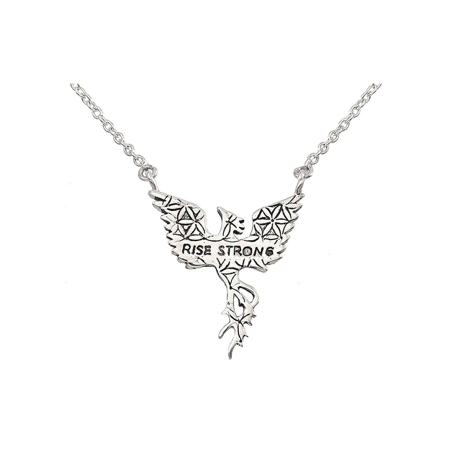 Jewelry Evolution - Wholesale Pendant/Charm Necklace - Phoenix "Rise Strong" Petite Necklace1