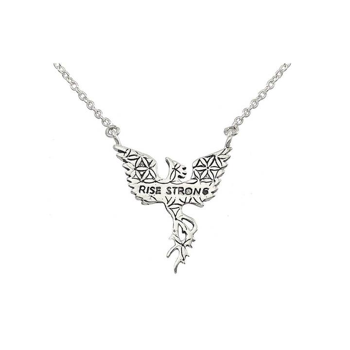 Jewelry Evolution - Wholesale Pendant/Charm Necklace - Phoenix "Rise Strong" Petite Necklace1