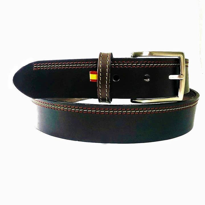 KALVSKINNSBÄLTE MED 3 SIDOSÖMMAR för wholesale av Creaciones Corpas