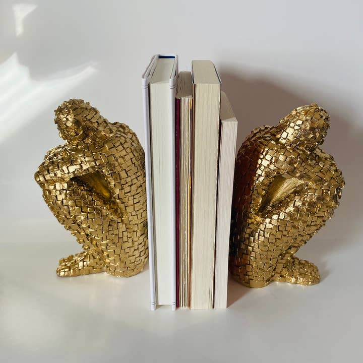 Modern Concrete Bookends, Bookshelf Decor, Statues for wholesale by SugarByrd