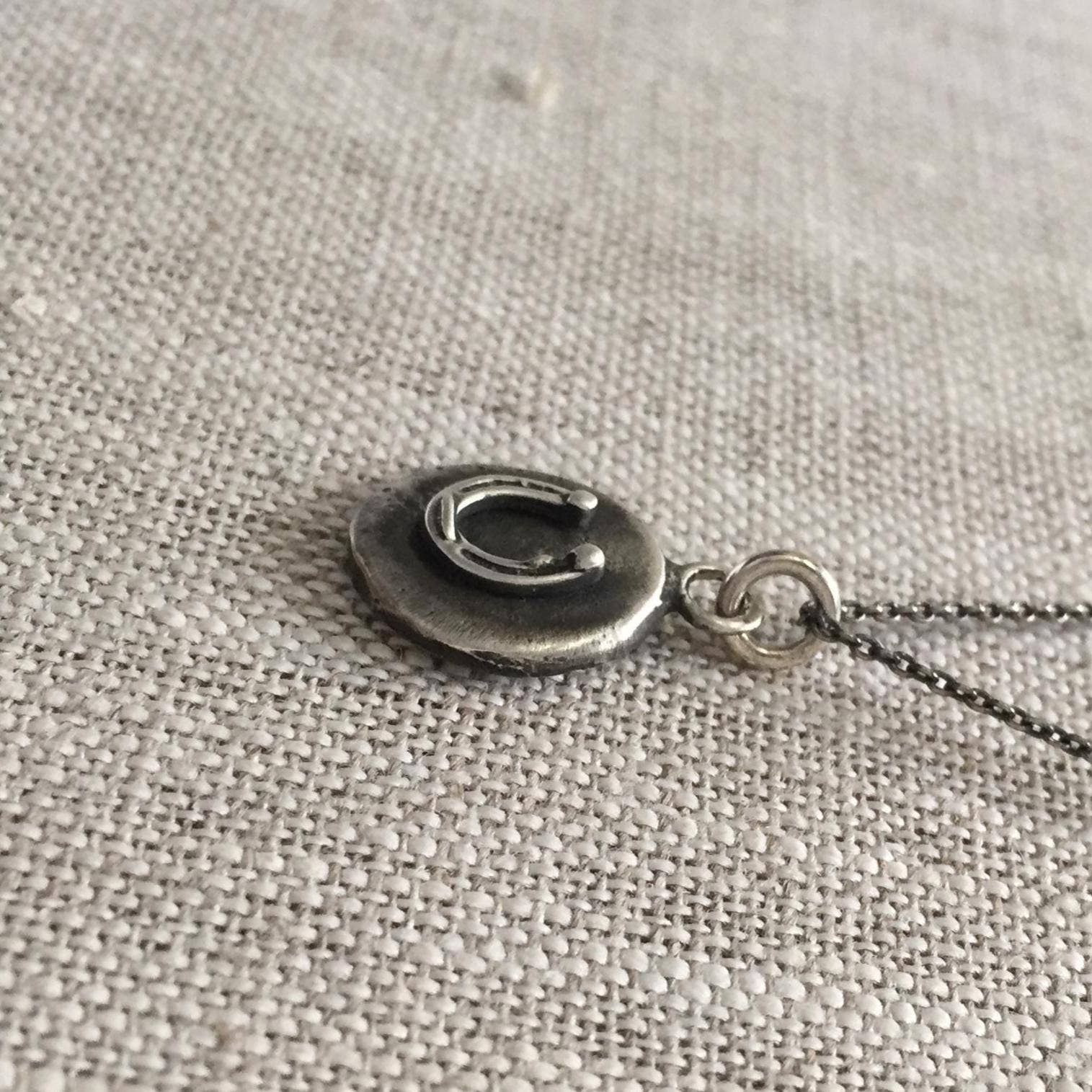 iNk Jewelry - Wholesale Pendant/Charm Necklace - Horseshoe Cutie Sterling Silver Coin Necklace – Petite Lucky Charm by iNk Jewelry8