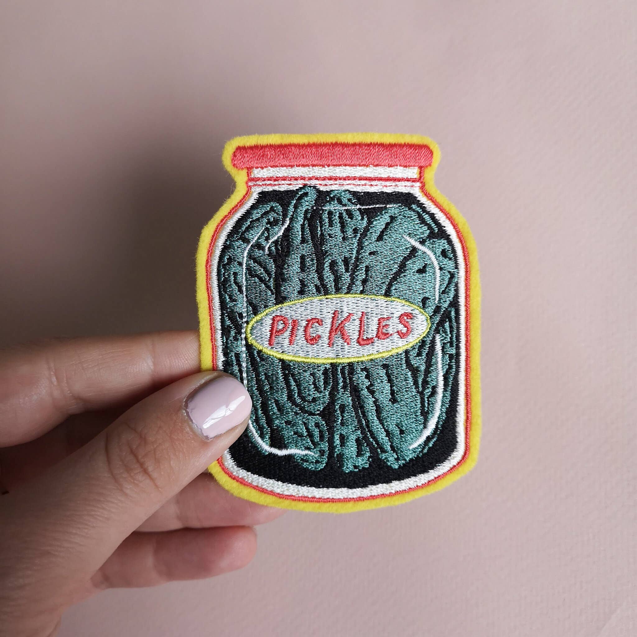 Bryony Moss Illustration – wholesale Patch – Pickle Jar, Embroidered Patch3