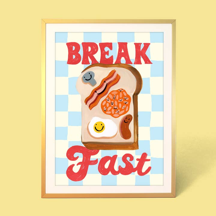 English Breakfast Print for wholesale by Eleanor Bowmer