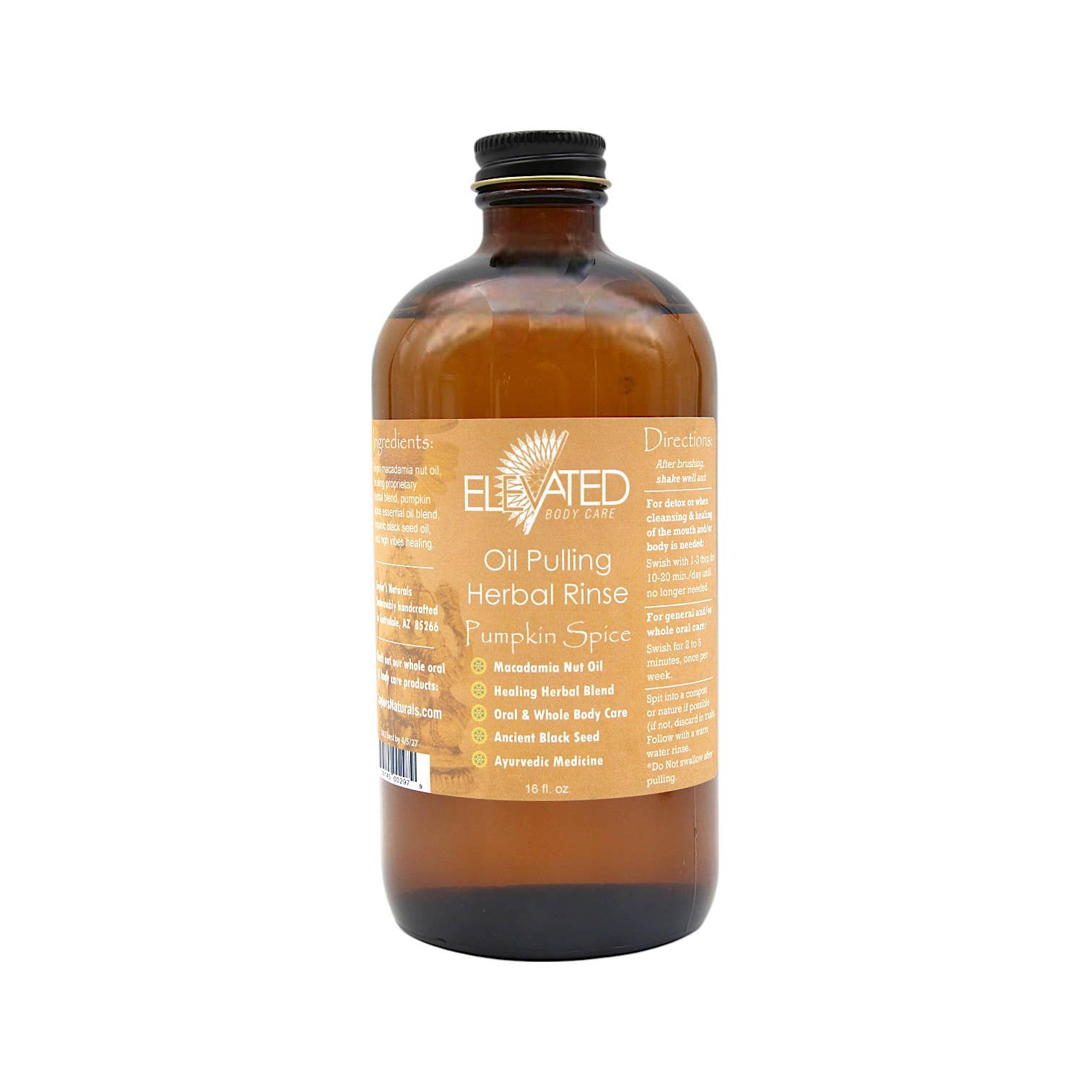 Taylor's Naturals - Wholesale Mouthwash - ELEVATED - Oil Pulling Herbal Rinse Ayurvedic Oral Care6