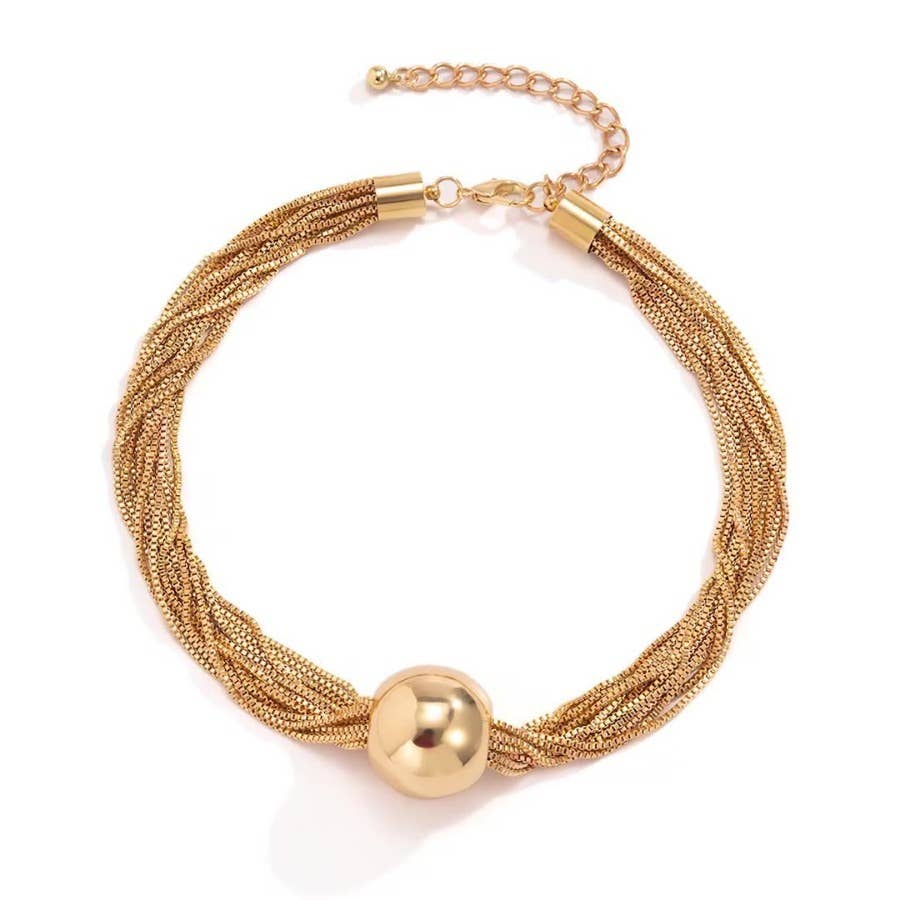 ElevateWell - Wholesale Link & Chain Necklace - Multi-Layer Ball Chain Necklace8