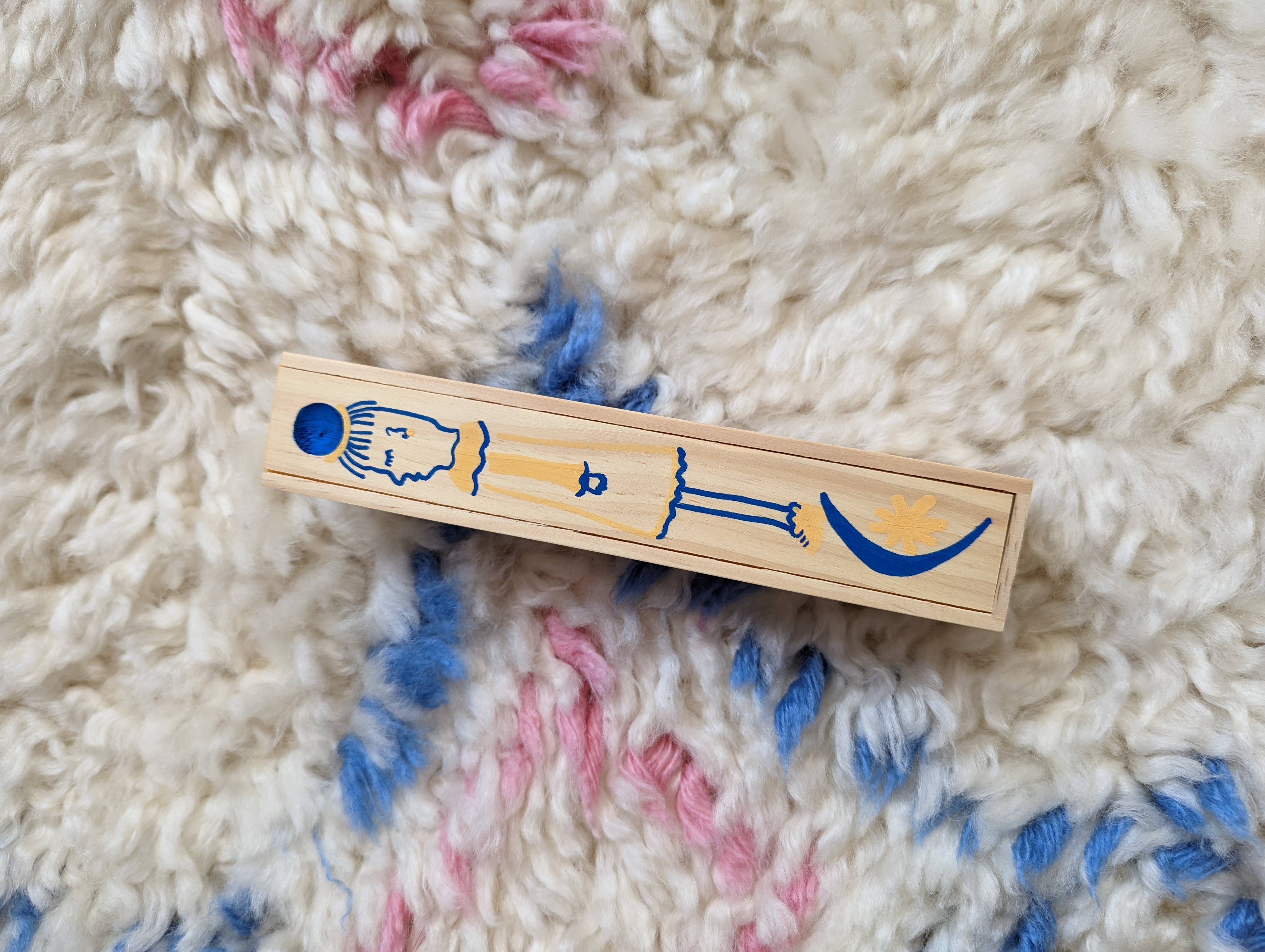 Foreignspell - Wholesale Decorative Box - Moon Gal | Hand-Painted, One-of-a-Kind Wooden Box1