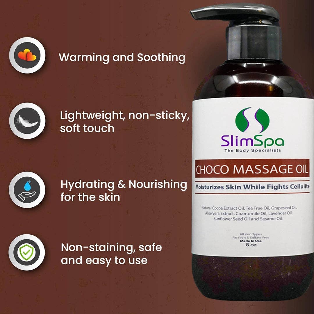SlimSpa The Body Care Specialists - Wholesale Massage Oil/Gel - Choco Body Massage Oil 8oz3