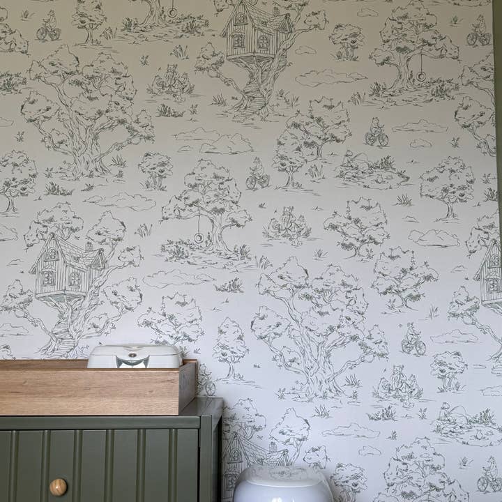 Wyatt Papier Peint par Aubrey Fairchild pour la vente par Loomwell Home Goods