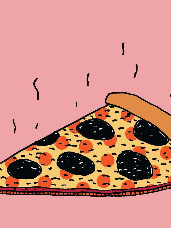 Biglietto di compleanno per pizza per la vendita all'ingrosso da parte di Alli Arnold