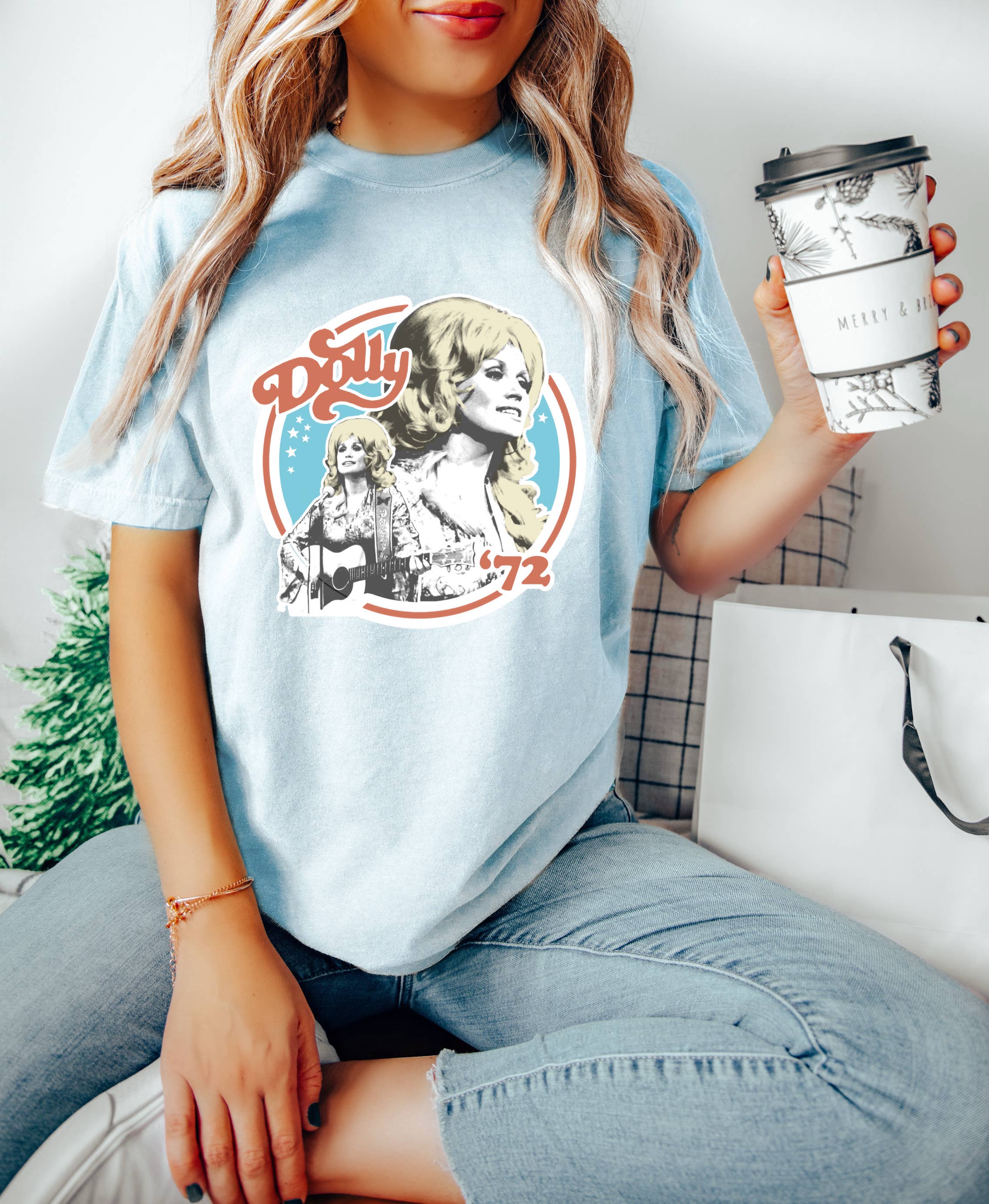 Not So Plain Jane Tshirts - Wholesale T-Shirt (Graphic) - Women's - Vintage 72 Dolly, Country Music, Comfort Tee2