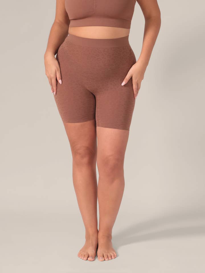 Culotte sans couture toucher doux léopard en couleur café pour la vente par Rachel