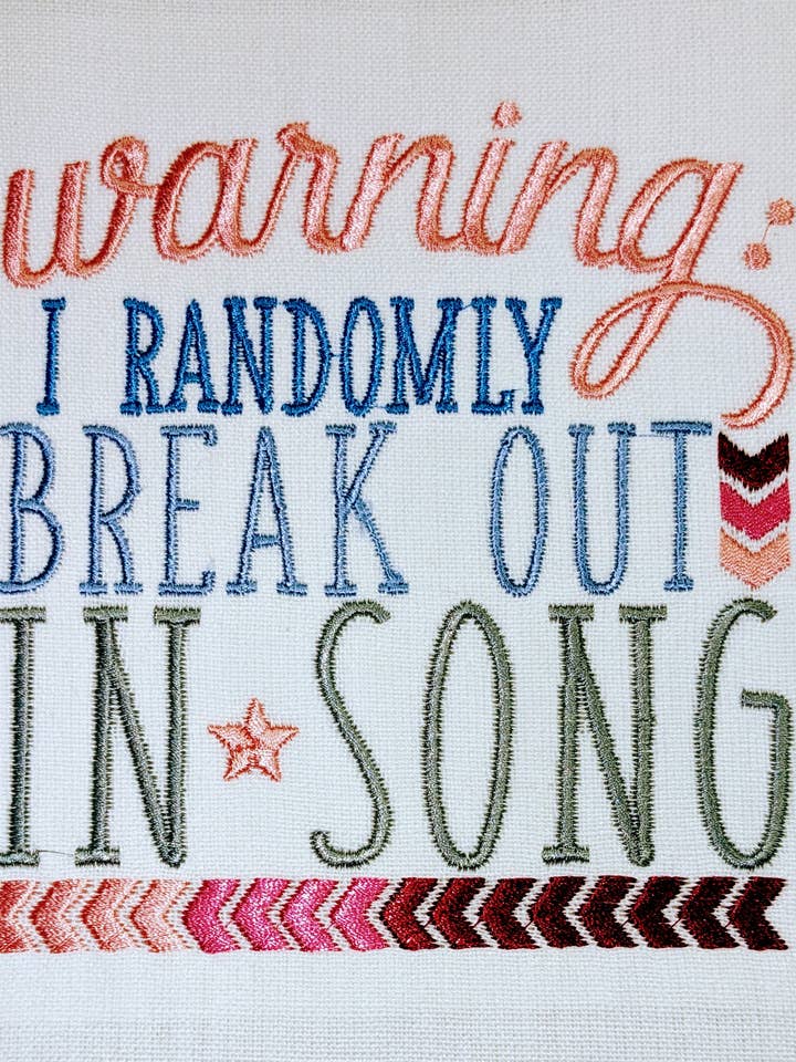 Musikälskare Broderade Kökshanddukar för wholesale av Red Mitten