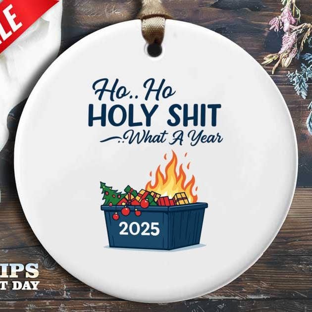 Funny 2025 Christmas Ornament: Sarcastic Holiday Decoration for wholesale by VenusArtsShop