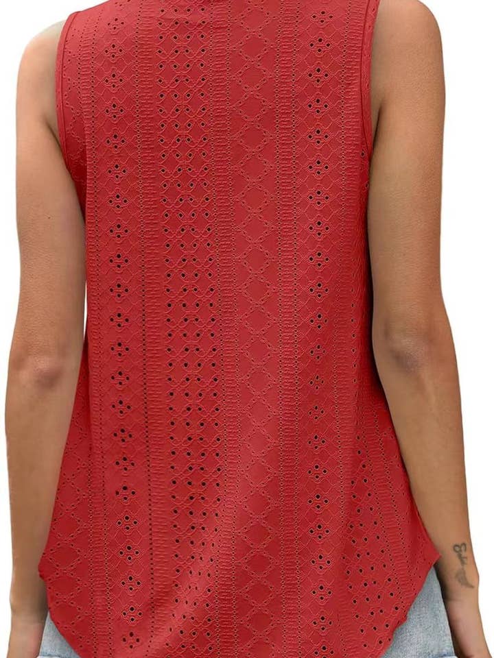 Lovesoft - Wholesale Tanktop - Dames - Dames zomerse losvallende mouwloze top met ronde hals10