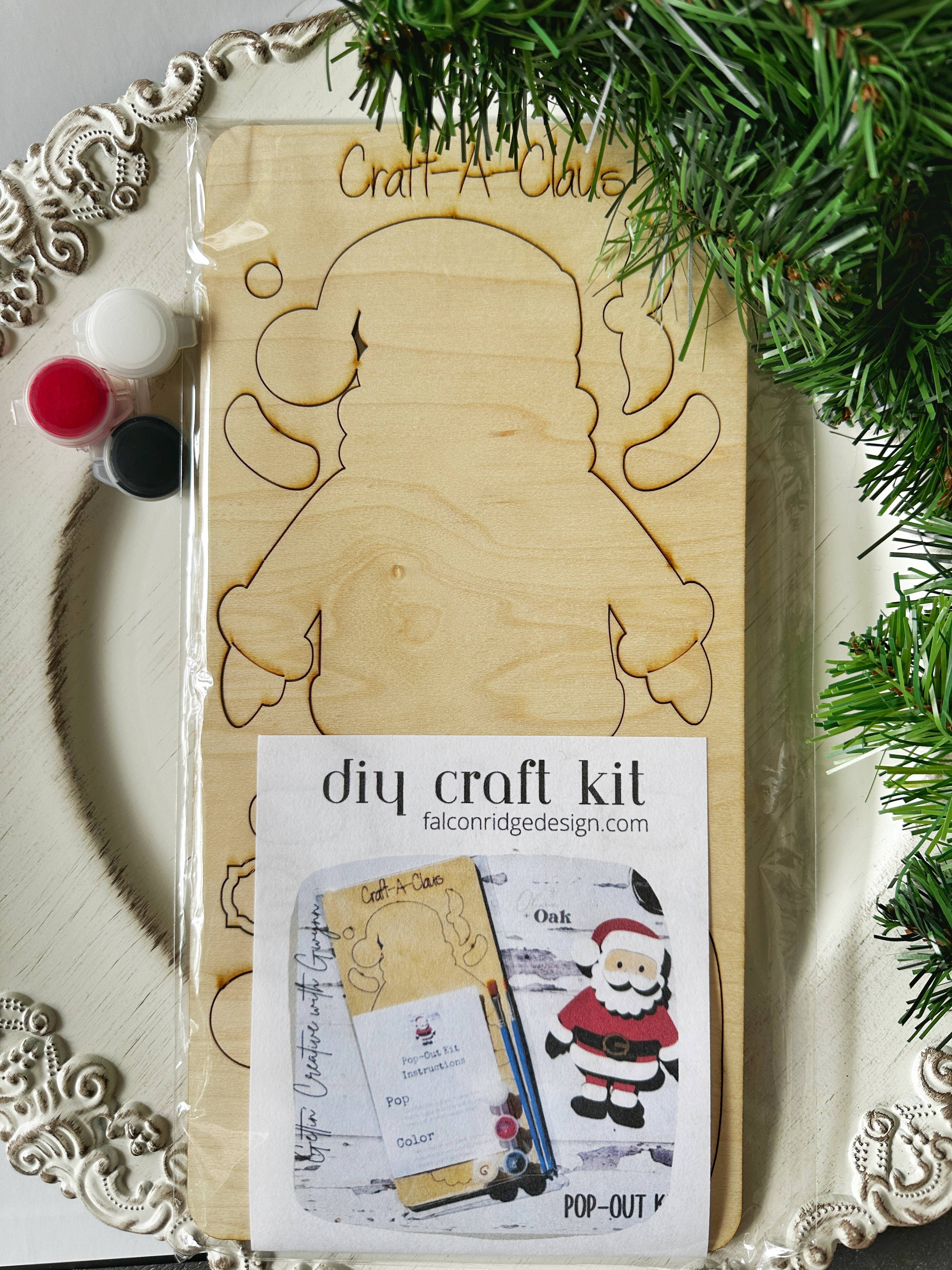 Falcon Ridge Designs LLC - Wholesale DIY Craft Kit - Kids - Santa Paint Kit, Kids Christmas 2025, Kids Party Favors1