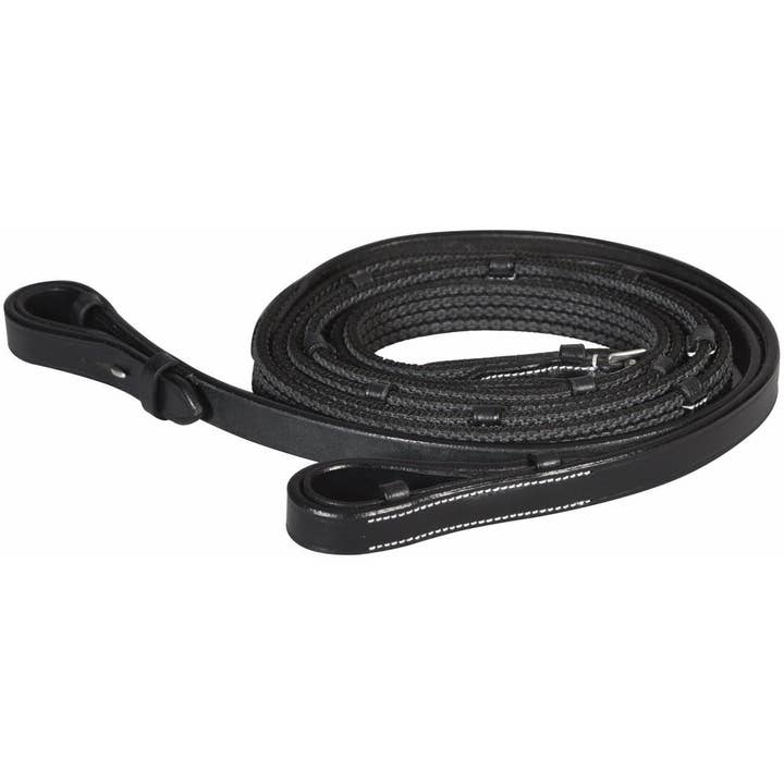 JPC Equestrian - Wholesale Horseback Riding Gear - Henri de Rivel Pro Rubber Lined Web Reins
